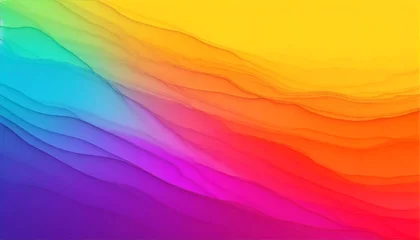 Foto op Canvas Colourful abstract vibrant gradient liquid art illustration background with copy space  © CreativeStock
