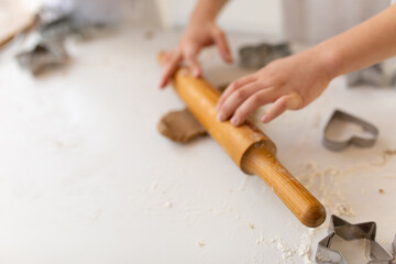 new year mood. glass of milk. cookie. Christmas gingerbread. gingerbread with milk