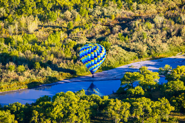 Hot Air Balloon by the Rio Grande