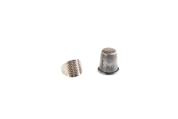 thimble isolated on white. Side view