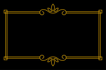 gold art deco frame