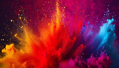 Colorful liquid ink explosion background