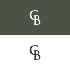 CB logo. C B design. White CB letter. CB, C B letter logo design. Initial letter CB linked circle uppercase monogram logo.