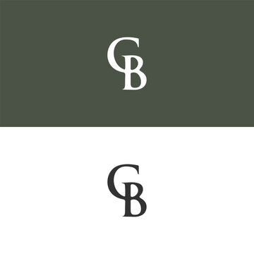 CB logo. C B design. White CB letter. CB, C B letter logo design. Initial letter CB linked circle uppercase monogram logo.