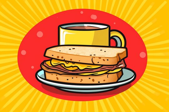 sandwiches, toasts, breakfast image, fast food, delicious pictures