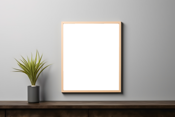 Minimalist Style Wall Art Poster Mockup Template