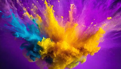 Obraz na płótnie Canvas Colorful liquid ink explosion background