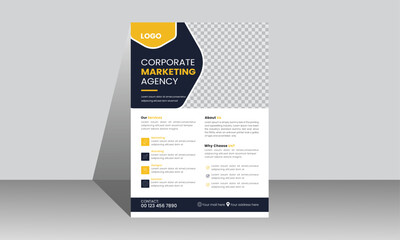 Professional Modern Creative Flyer Design.Personal Flyer Design With Company logo.