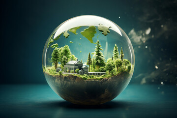 World environment and earth day concept with globe