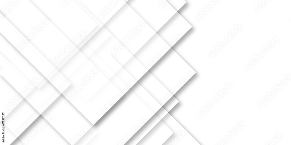 Aufkleber white modern minimalistic pale geometric pattern background with minimal tech lines and white light 