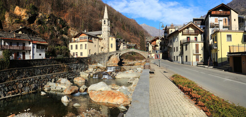 most beautiful Alpine villages of northern Italy- Fontainemore, medieval borgo in Valle d'Aosta...