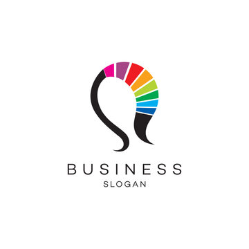 Color fuld abstract fashion reelated logo design  