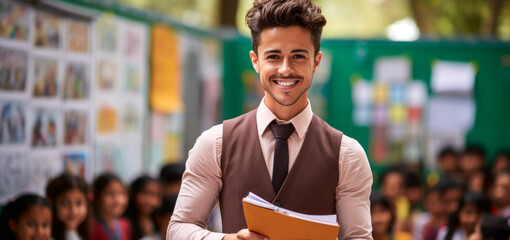 Elementary School Mentor Instilling Academic and Social Foundations