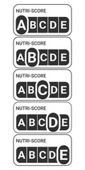 Nutri-Score icons, 5 Nutrition label or 5-CNL.