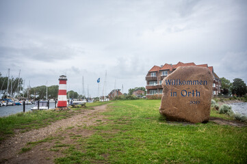 Orth Harbor on Fehmarn Island