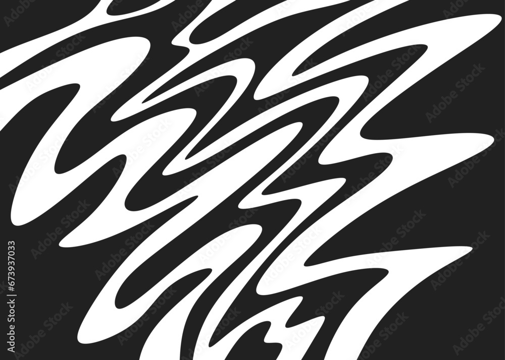 Poster simple background with wavy lines pattern
