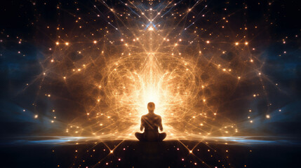 Fototapeta na wymiar transcendent meditation and step into the realm of pure consciousness.