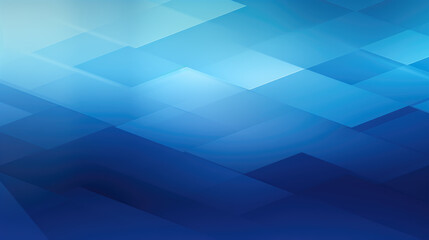Geometric blue squares on gradient background