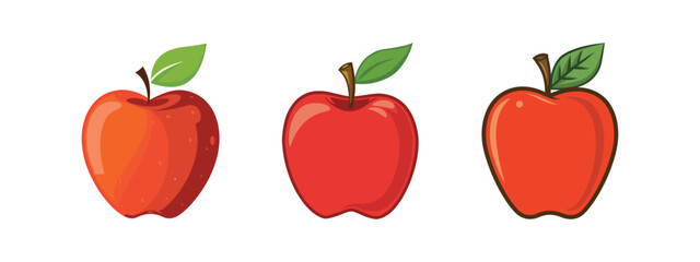 red 3 vector apples