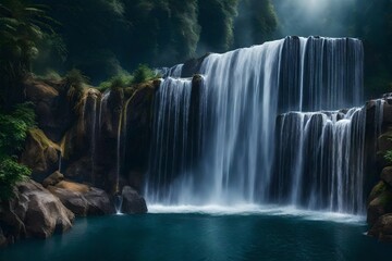 waterfall in kanchanaburi country