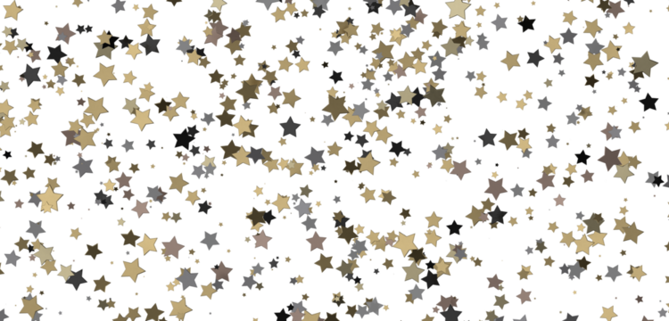 Descendant Christmas Constellations: Mind-Blowing 3D Illustration of Falling Festive Star Patterns