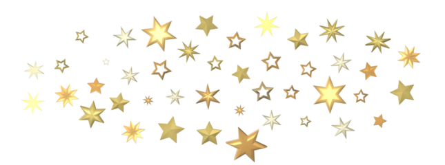 Cosmic Christmas Showers: Dynamic 3D Illustration of Descending Celestial Showers for the Holidays