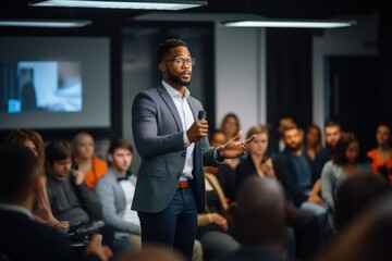 Black Male Professional Teaching Educational Forum Generative AI
