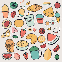 food seamless pattern