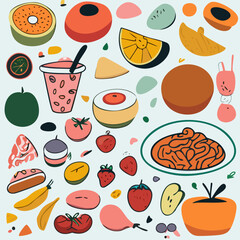 food seamless background