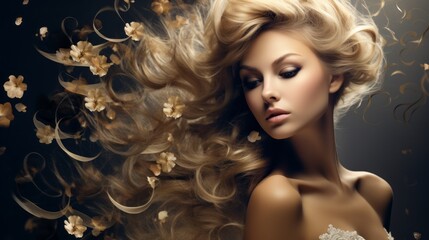 Artistic and elegant background highlighting the allure of fashion and beauty