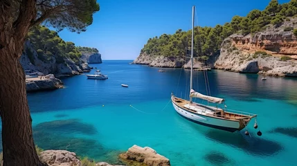 Foto auf Acrylglas Mittelmeereuropa In the Cala Figuera harbor on Mallorca, Spain