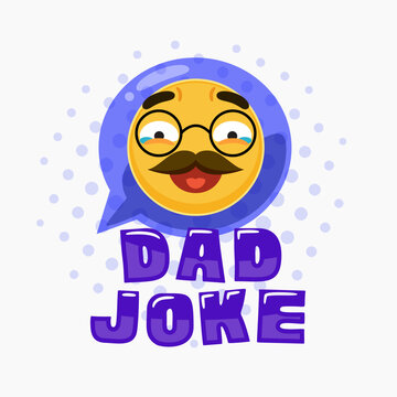 A Dad Joke Label with a laugh emoticon.