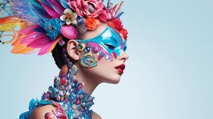 Creative design reflecting the vibrant world of fashion and beauty accessories