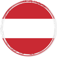 National flag of Austria in stamp style