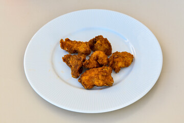 Chicken wings barbeque in a dish with BBQ grill sauce . Izgara tavuk kelebek sis kanat. Tavuk sis, gogus.