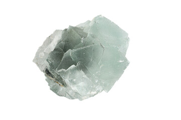 fluorite mineral stone macro on white background