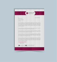 Clean and professional corporate company business letterhead template design.