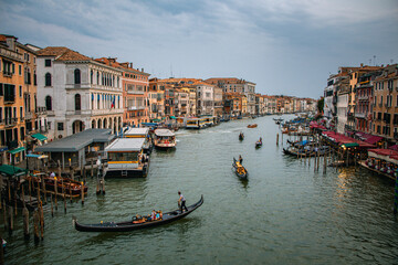 Fototapeta na wymiar Grand Canal, Venezia, Italy, panoramic view
