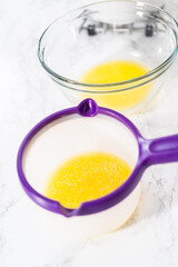 Melting unsalted butter