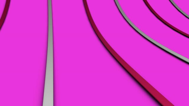 Animation of gray and red arrows moving against pink background