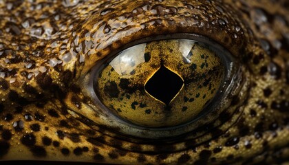 Fototapeta premium Photo of a Captivating Glimpse into the Enigmatic Eye of a Majestic Creature
