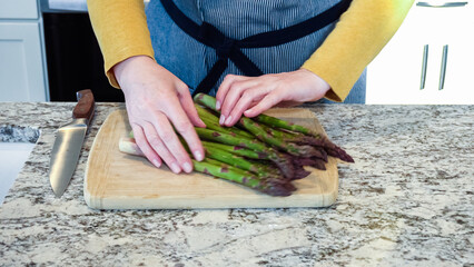 Baking fresh salmon with teriyaki in ceramic dish