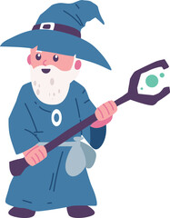 fantasy wizard character vector game element