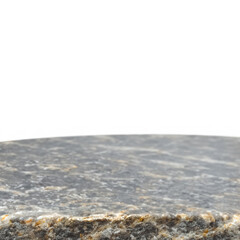 Marble table top for kitche product display with white background 