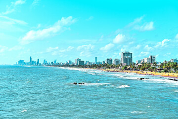 スリランカの首都、コロンボのビーチ - obrazy, fototapety, plakaty