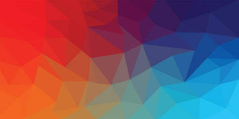 abstract background consisting of triangles. Gradient colorful background. Triangle Geometric Pattern Modern Abstract