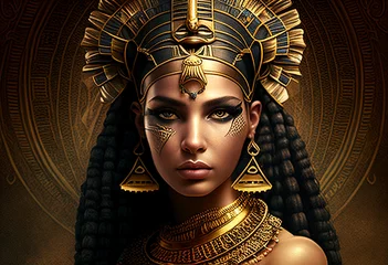 Fotobehang Cleopatra, queen of Egypt. AI Generated ©  iiulia