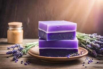 lavender soap and lavender