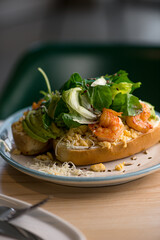 sandwich with shrimps