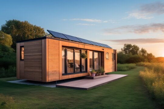 Solar-Powered Tiny Home in a Picturesque Countryside